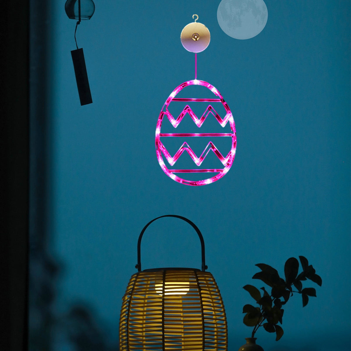 XGFHYJEH Easter Lighted Window Decorations, Easter Egg Lights, Easter Lights, Egg String Lights, Easter Decorations Indoors, Easter Hanging Decoration