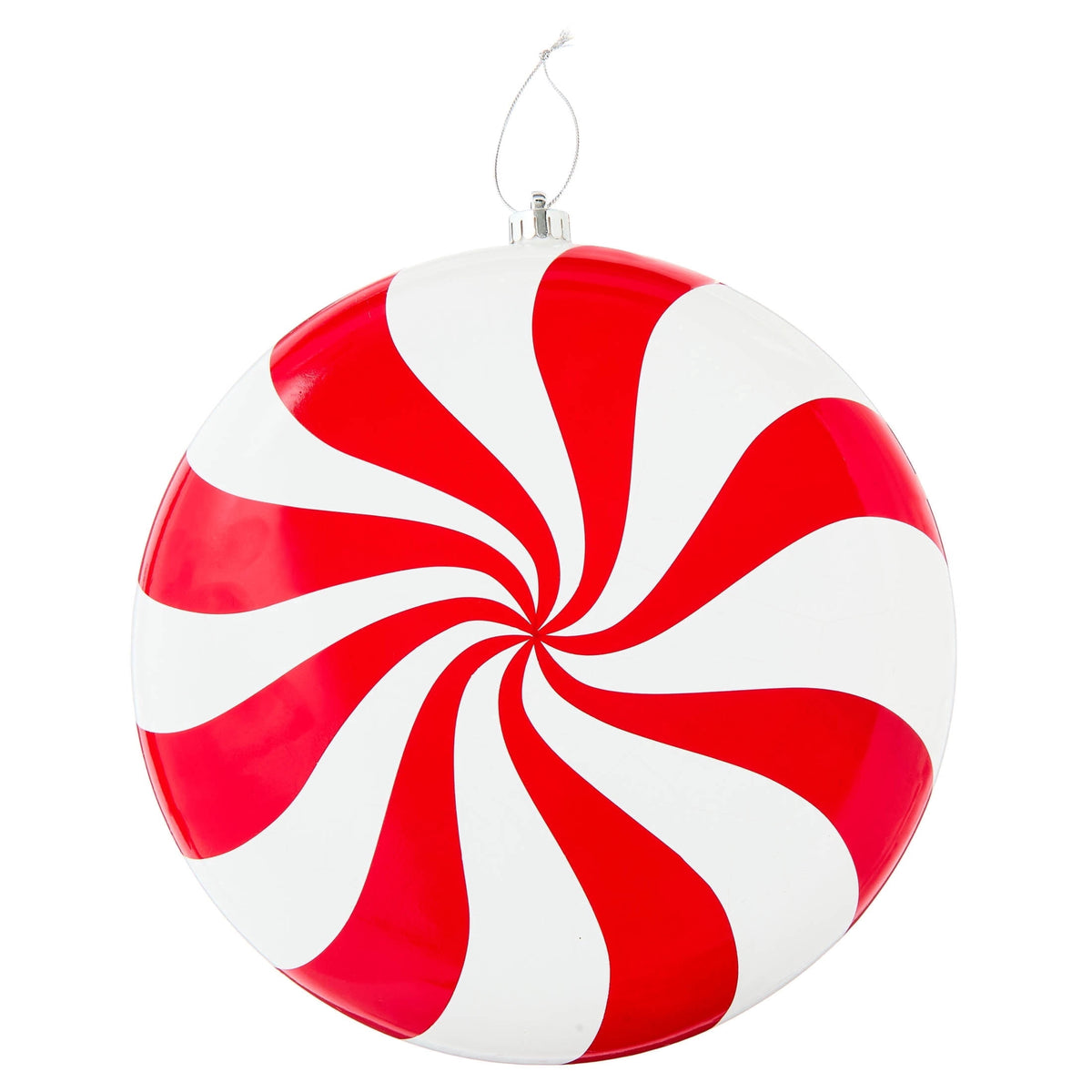 Red and White Jumbo Stripe Candy Christmas Ornament, 12", by Holiday Time