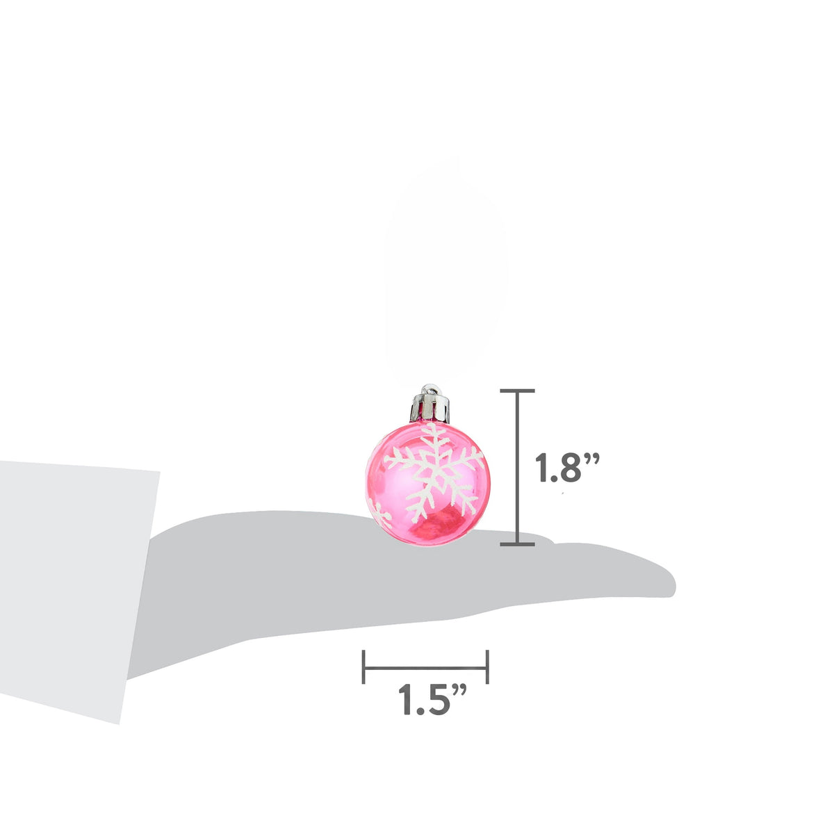 12-Count Multicolor Gingerbread Ball Mini Christmas Ornaments, 1.8", by Holiday Time