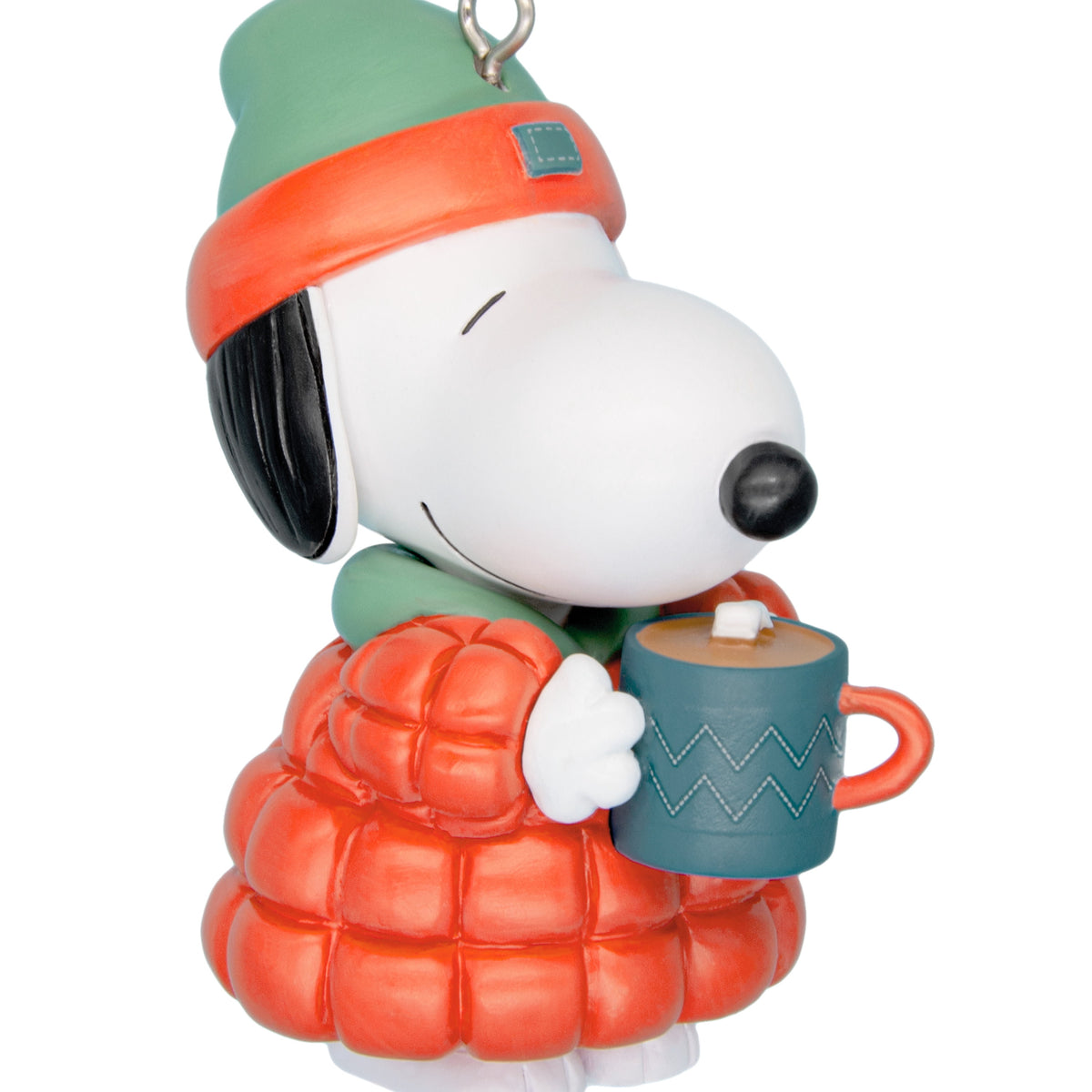 Hallmark Christmas Ornament (Peanuts Snoopy With Hot Cocoa), 1 Count