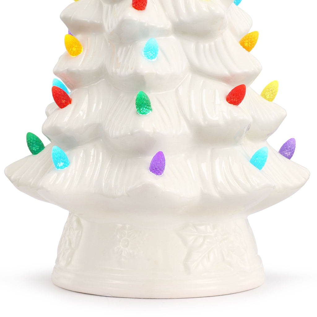 Mr. Christmas 12-Inch Nostalgic Pre-Lit Light Blue Christmas Tree