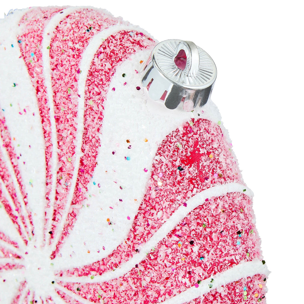 2-Count Red and White Jumbo Tinsel Candy Cane Shatterproof Christmas Ornaments, 14", by Holiday Time