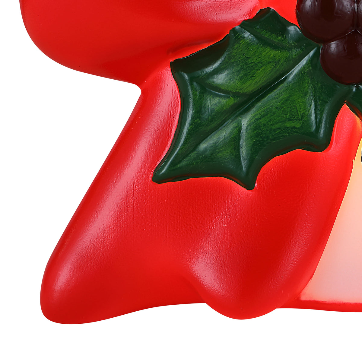 Mr. Christmas 11" Red LED Blow Mold Bow Decoration