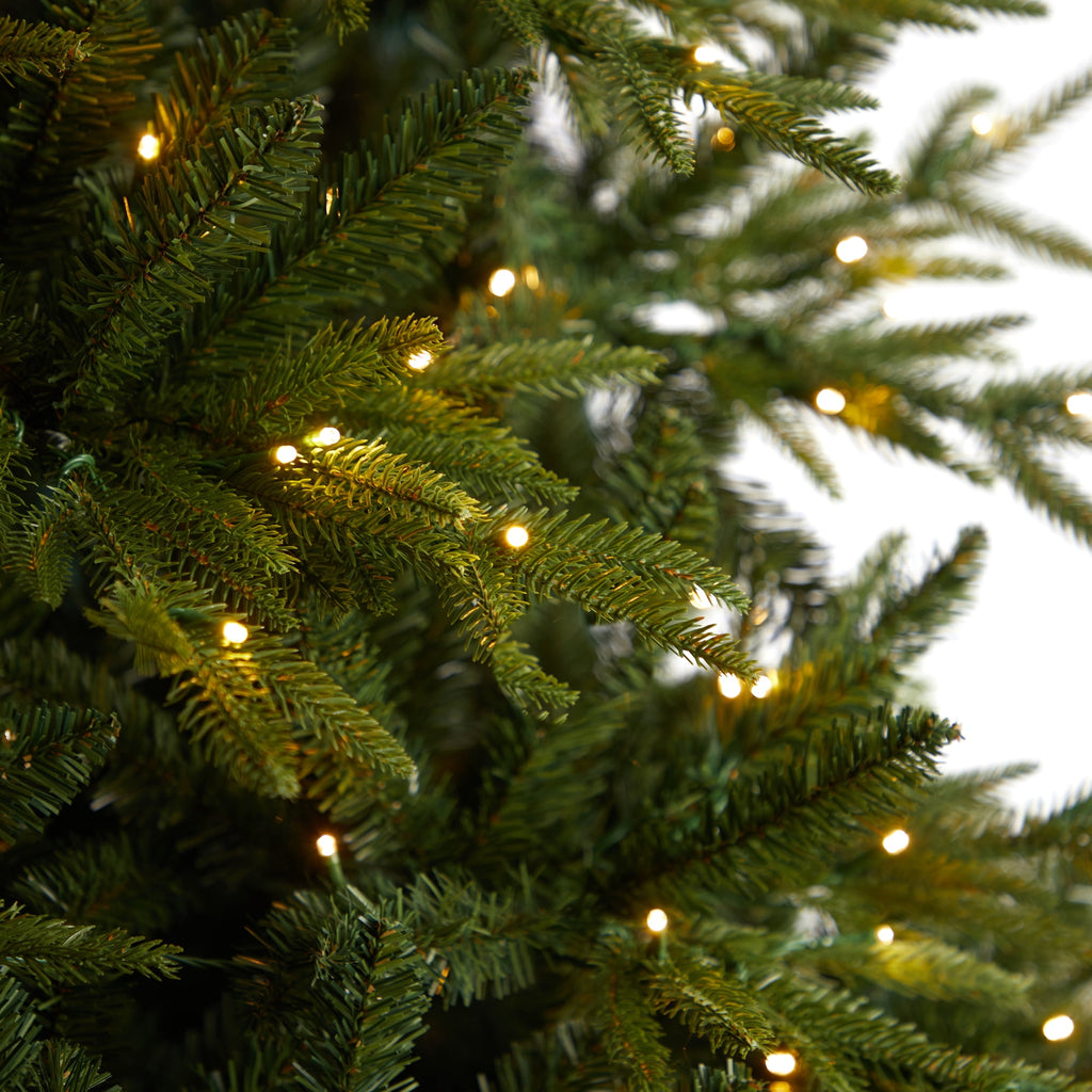 Nearly Natural 8ft Colorado Mountain Fir Natural Look Christmas Tree w/ 700 LED
