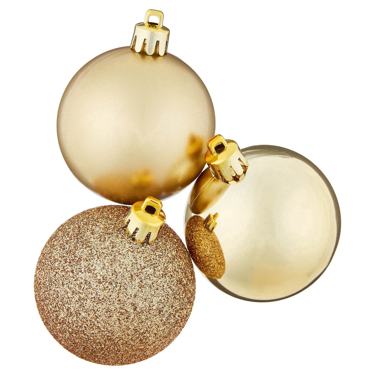 24-Count Red/Green/Gold Ball Shatterproof Christmas Ornaments, 2.8", by Holiday Time