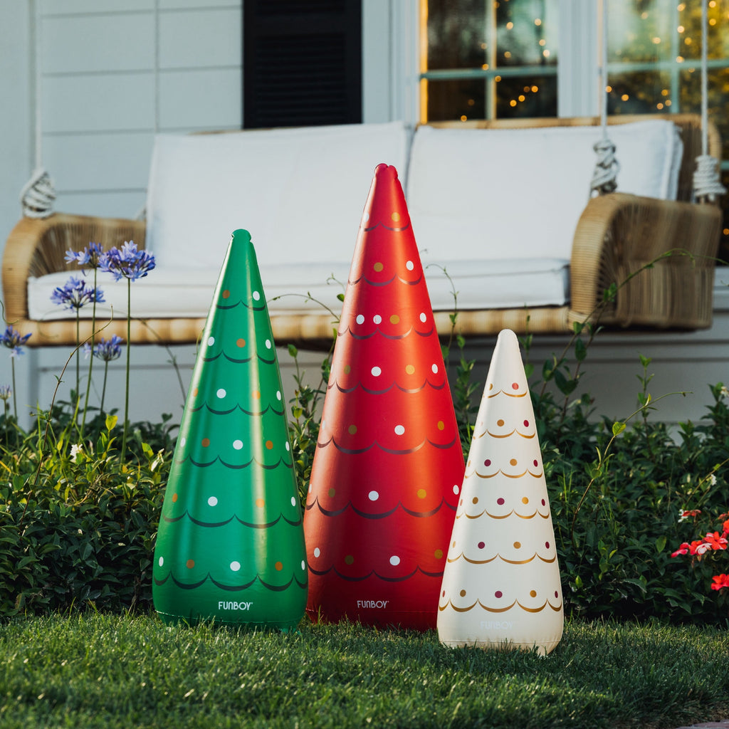 Funboy Inflatable Holiday Tree Cones, 3-Pack – Indoor/Outdoor Christmas Decorations
