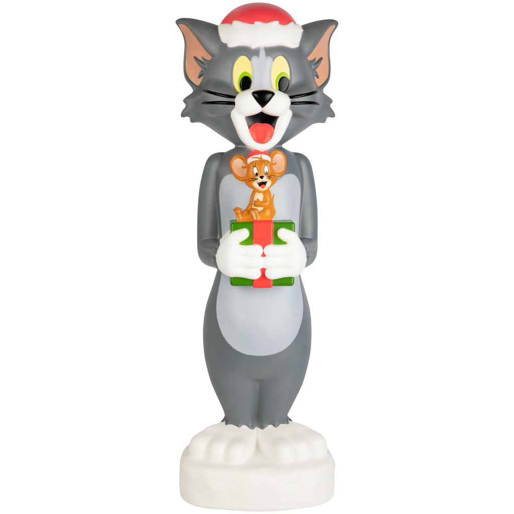 Tom and Jerry Christmas Lighted Blow Mold Outdoor Decor 32-Inch