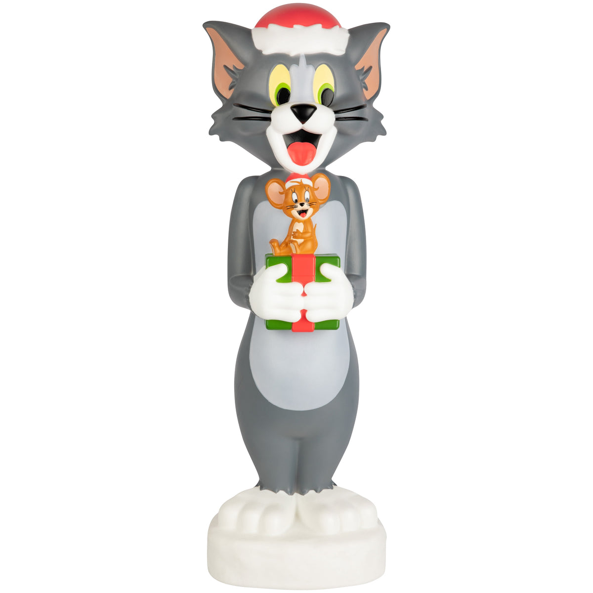 Tom and Jerry Christmas Lighted Blow Mold Outdoor Decor 32-Inch