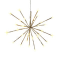 Indoor/Outdoor Mini Starburst Christmas Decoration with 32 LED Lights, Gold, 10.8', by Holiday Time