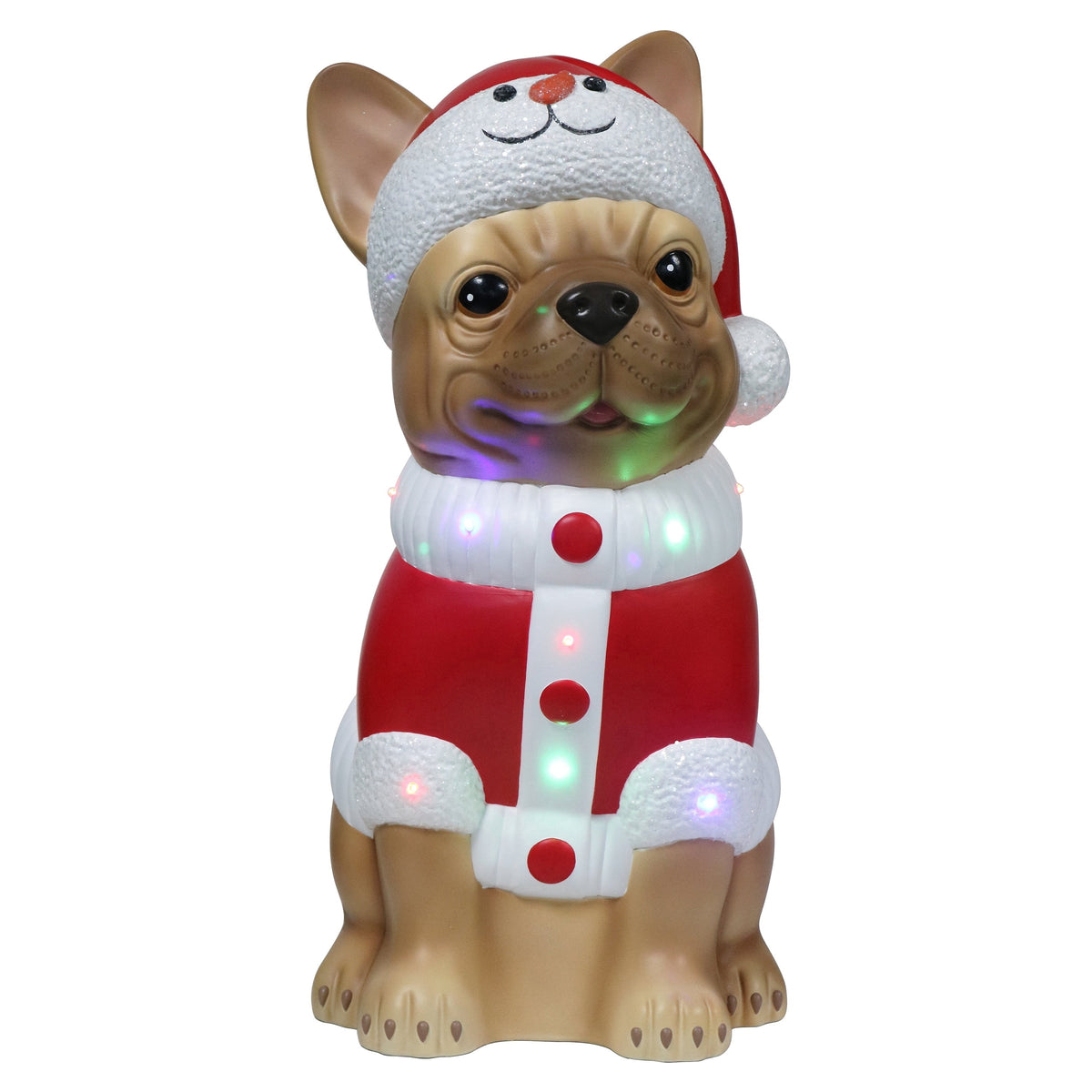 Lighted Blow Mold Pug Indoor/Outdoor Christmas Decoration, Multicolor, 24", by Holiday Time