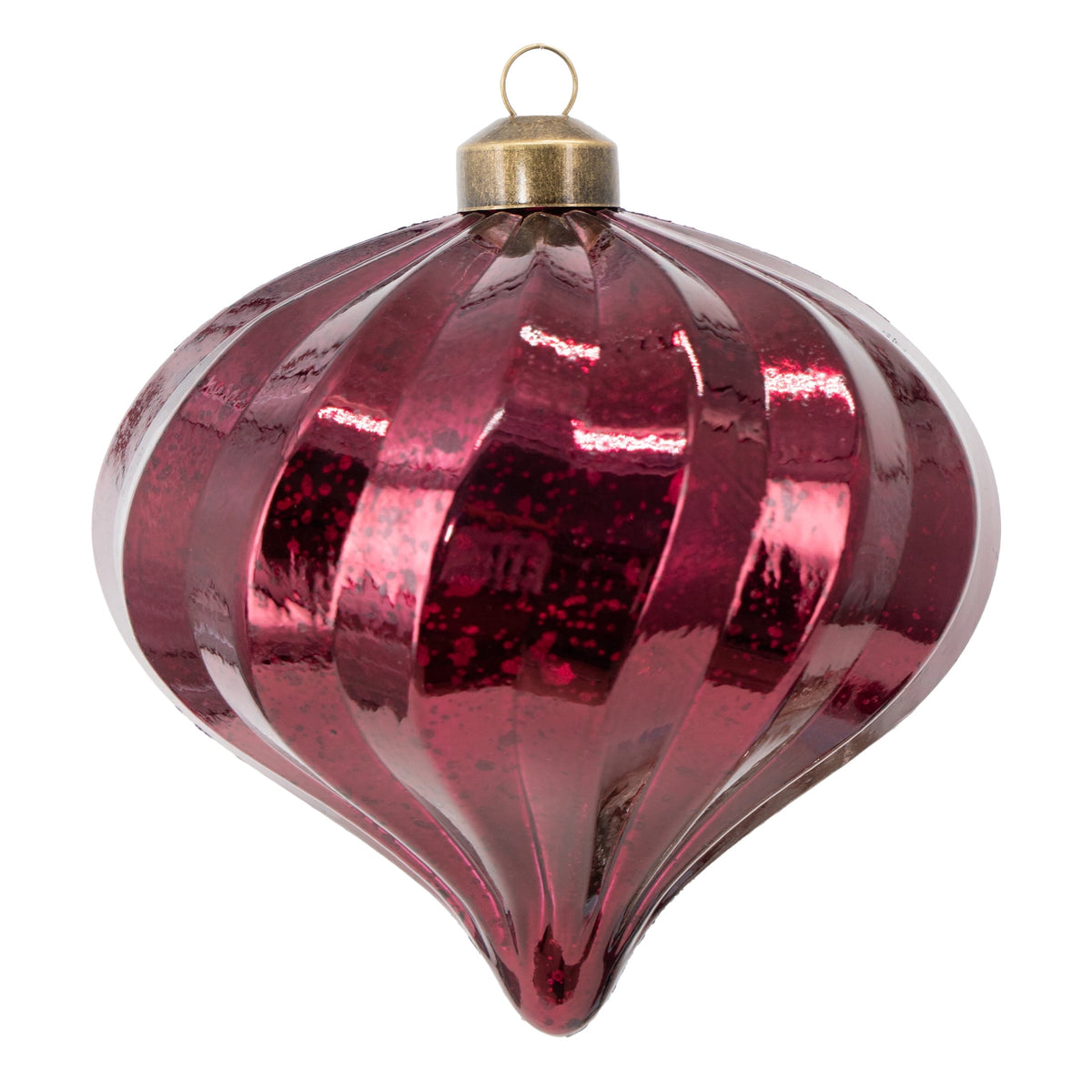 My Texas House 6-Count Burgundy Shatterproof Christmas Ornaments, 6"