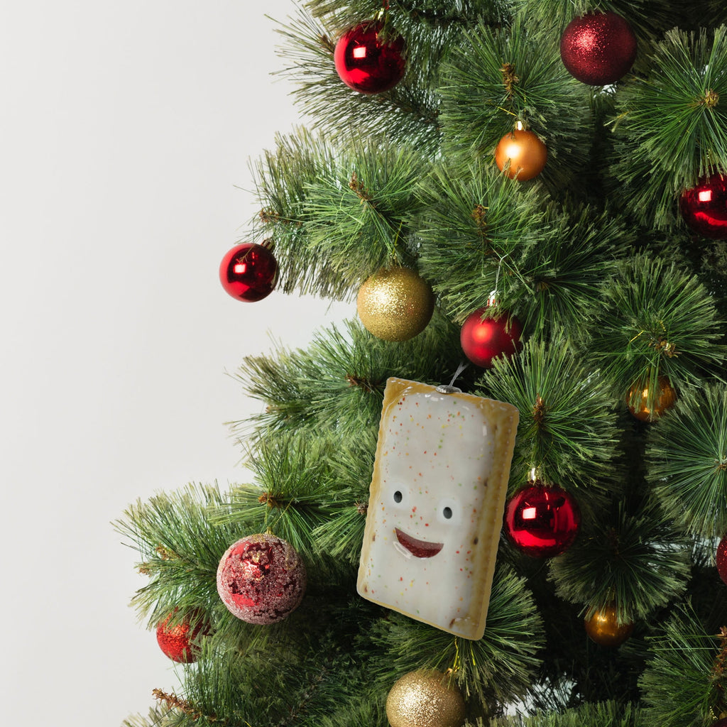 Pop Tarts With White Frosting Christmas Tree Ornament