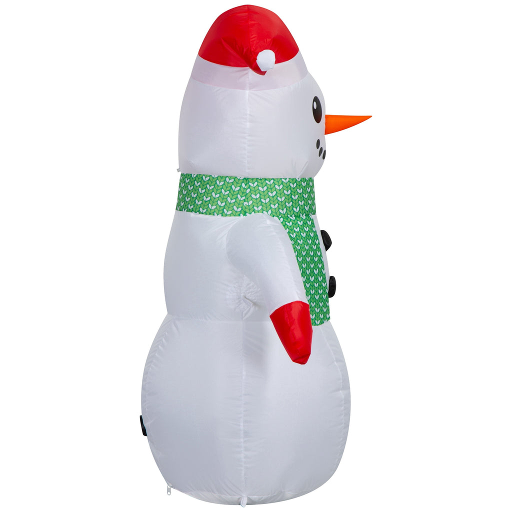 Multicolor Snowman Christmas Airblown Yard Inflatable, 4', by Holiday Time