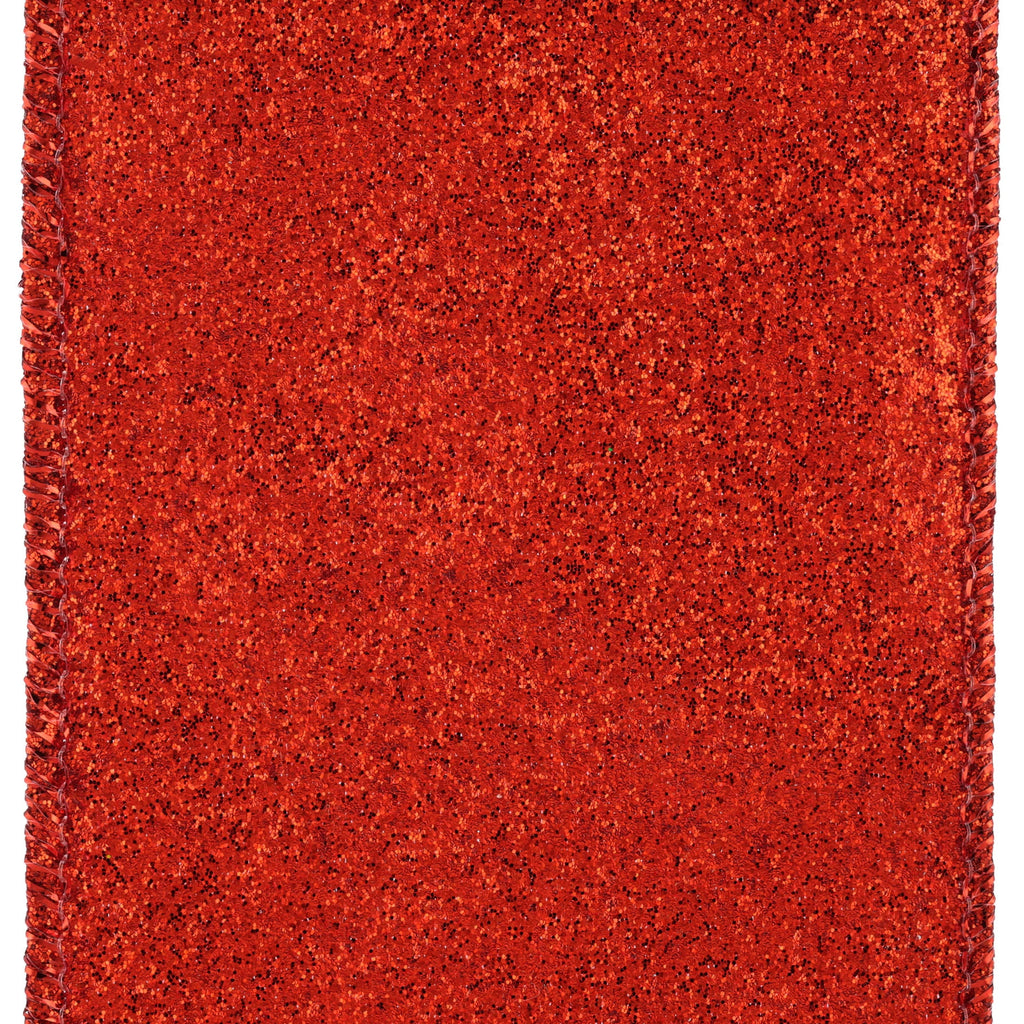 Red Glitter Christmas Ribbon, 2.5" x 25', by Holiday Time