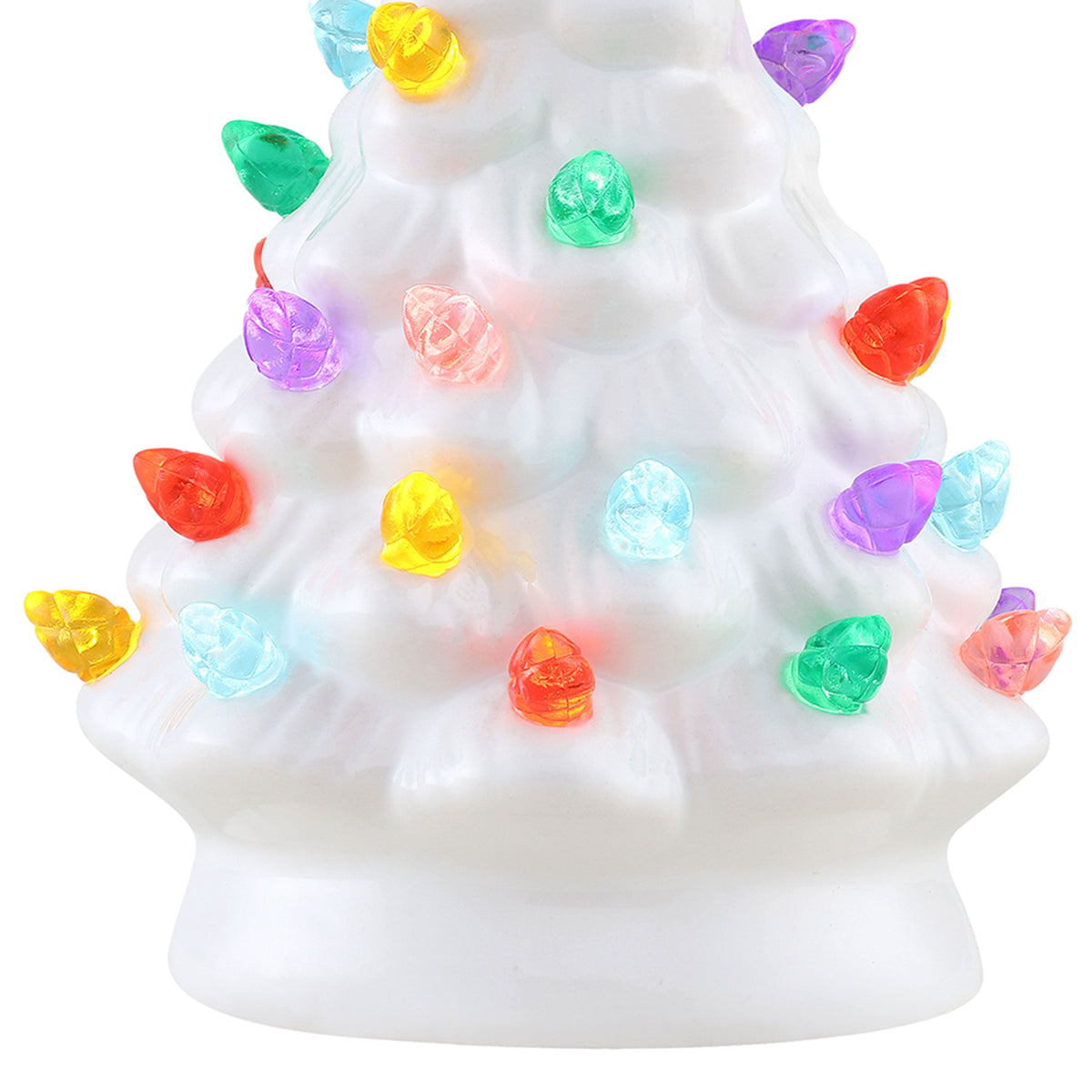 Mr. Christmas Nostalgic Ceramic Tree Ornaments - Green, Set of 3