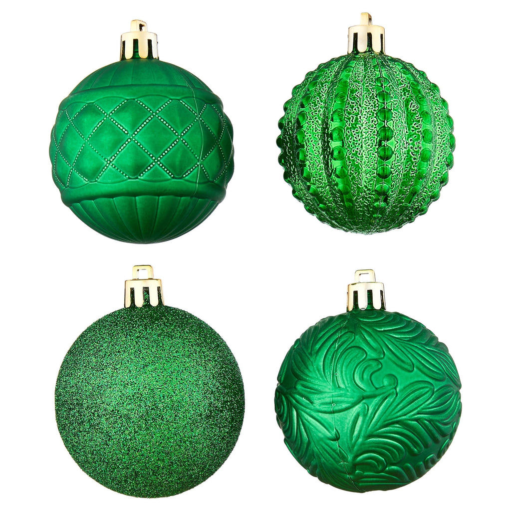 24-Count Red/Green/Gold Ball Shatterproof Christmas Ornaments, 2.8", by Holiday Time