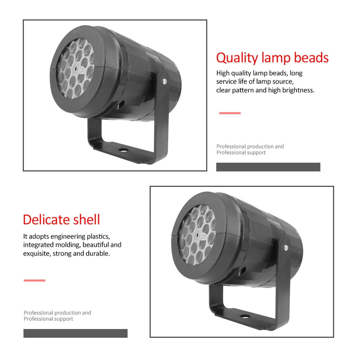 16 Patterns LED Christmas Projector Moving Light Laser Landscape Lamp Indoor Outdoor Xmas Decor