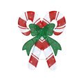 Indoor/Outdoor Light-Up Tinsel Candy Cane Christmas Decoration with 60 Twinkling LED Lights, Warm White, 36", by Holiday Time