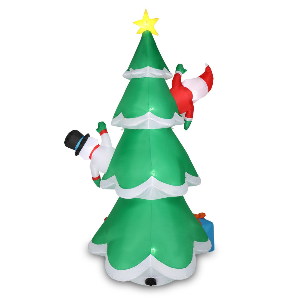 Tcbosik 12 FT Giant Christmas Inflatables Snowman Outdoor Yard Decorations, Blow up Snow Man with Black Hat, Built-in LED Light, Winter Outside Decor for Holiday Party Patio Garden Lawn