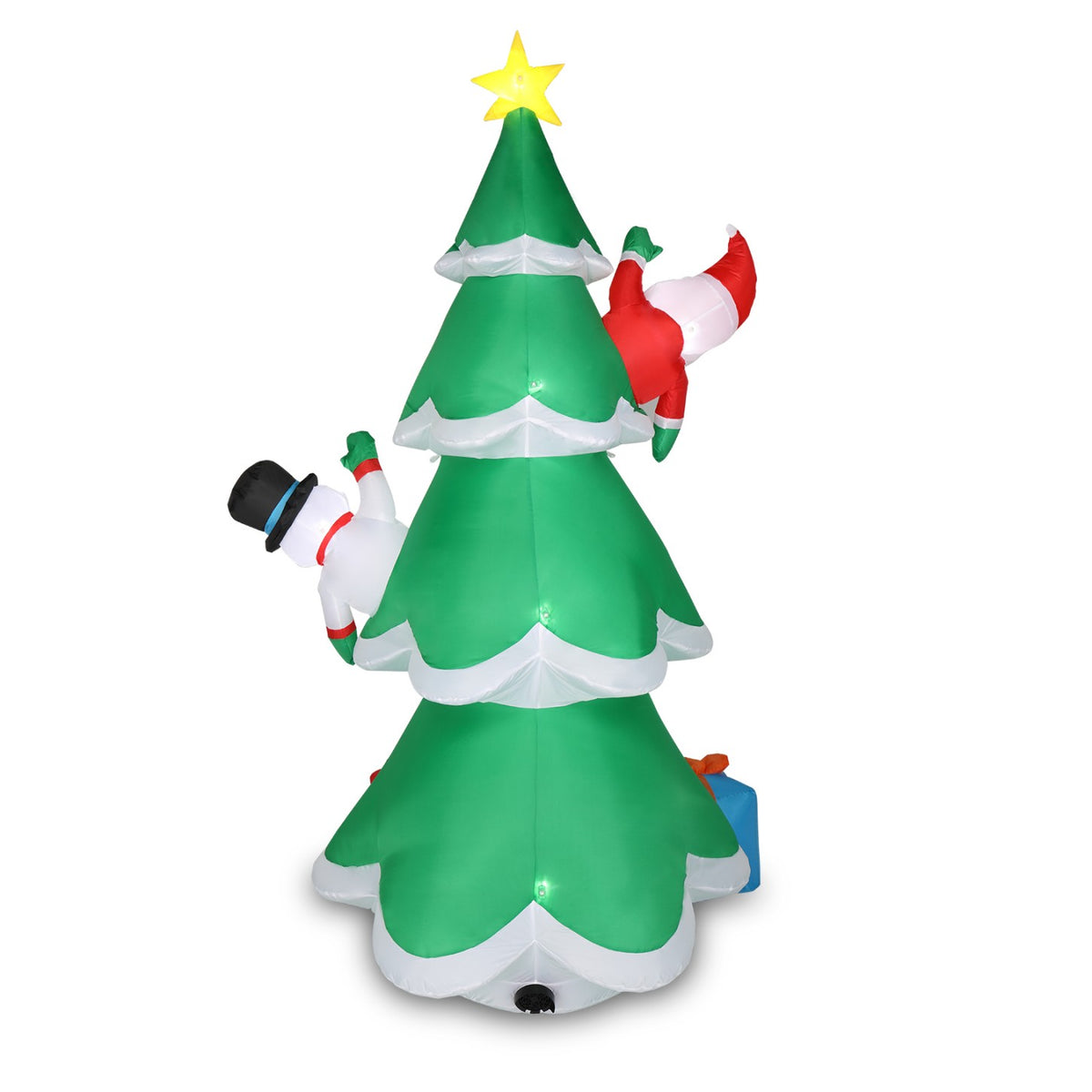 Tcbosik 12 FT Giant Christmas Inflatables Snowman Outdoor Yard Decorations, Blow up Snow Man with Black Hat, Built-in LED Light, Winter Outside Decor for Holiday Party Patio Garden Lawn