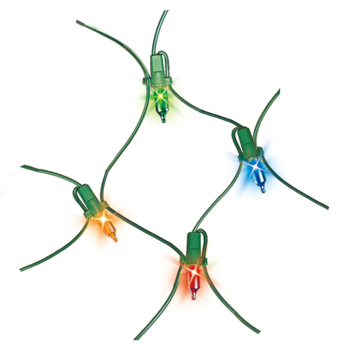 Indoor/Outdoor 150-Count Incandescent Christmas Net Lights, Clear, Green Wire, 6' x 4', by Holiday Time