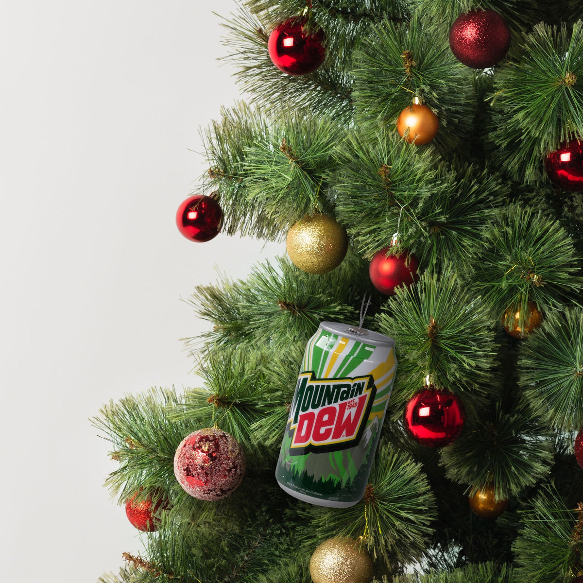 Mountain Dew Can Christmas Tree Ornament