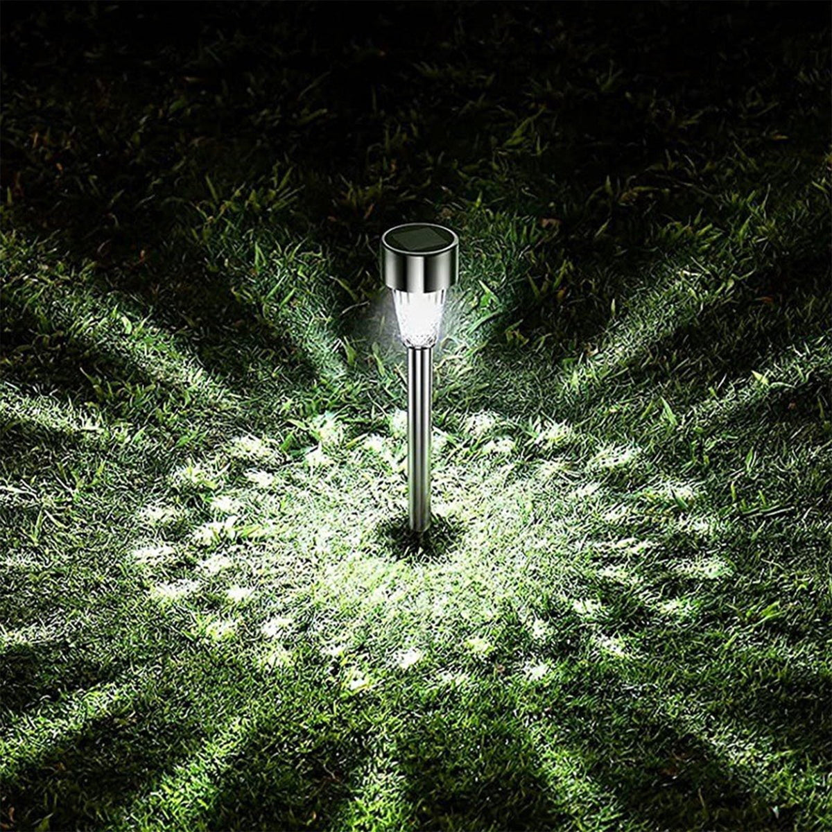 Ovzne Solar Lights for Outside Pathway 8 Pack, Super Bright Over 12 Hours Solar Walkway Driveway Lights, Waterproof Outdoor Solar Lights for Yard Garden Path Patio (10PCs:Cool White)