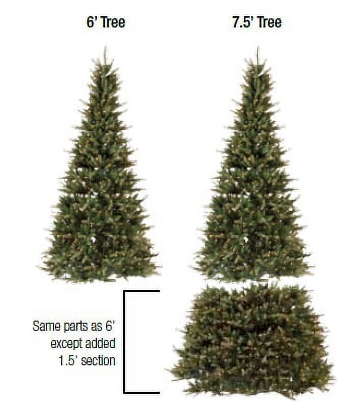 Northlight 7.5' Pre-Lit Artificial Christmas Tree Extend-A-Tree Adjustable - Clear Lights