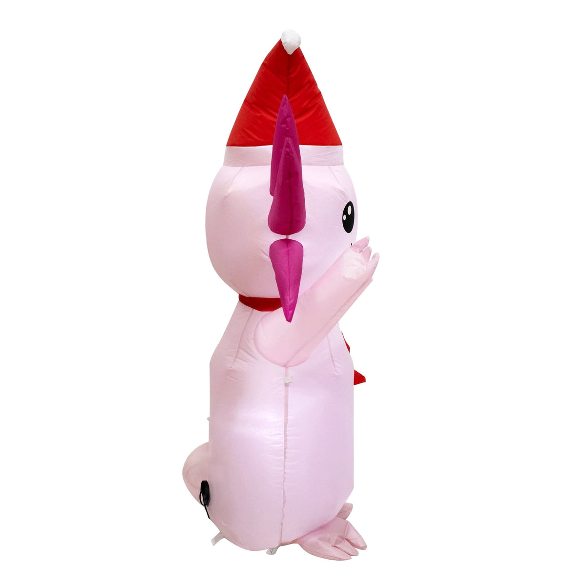 Pink and Red Axolotl Christmas Yard Inflatable, 4', by Holiday Time