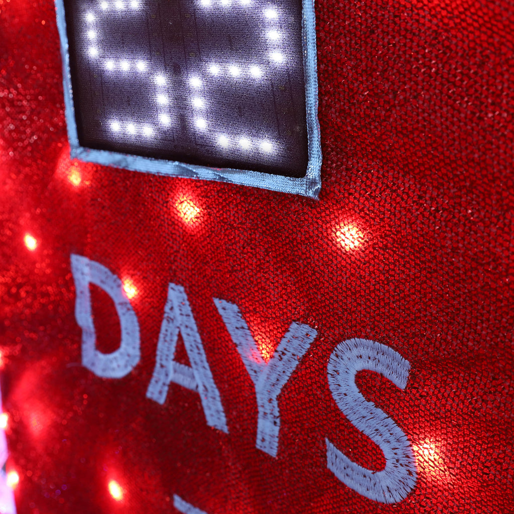VEIKOUS 5ft Lighted Countdown to Christmas Sign W/125 LED Lights and Remote Control for Christmas Decoration