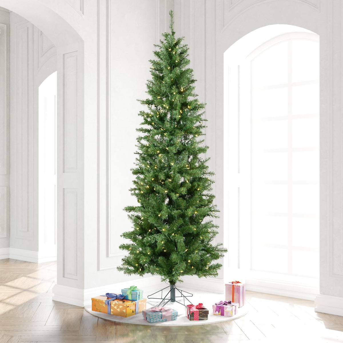 Vickerman 8.5' Salem Pencil Pine Artificial Christmas Tree, Unlit