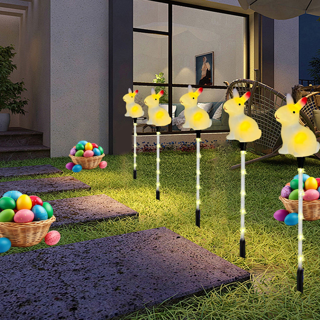 XGFHYJEH Easter Decoration, Solar Easter Lights, Pastel Easter Egg Lights, Easter Decorations Outdoors, Easter Yard Decor, Outdoor Easter Decor
