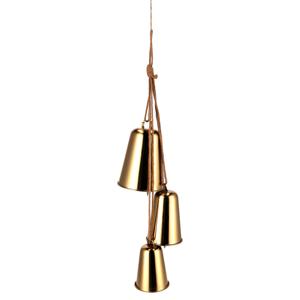 Metal Trio Bells Hanging Christmas Decoration, Gold, 40", by Holiday Time