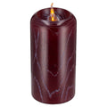 Battery-Operated LED Wooden Flameless Christmas Candle, Mauve, 7", by Holiday Time