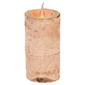 Battery-Operated LED Wooden Flameless Christmas Candle, Brown, 7.3", by Holiday Time
