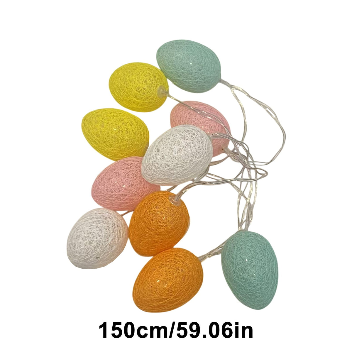 XGFHYJEH Easter Lighted Window Decorations, Easter Egg Lights, Easter Lights, Egg String Lights, Easter Decorations Indoors, Easter Hanging Decoration