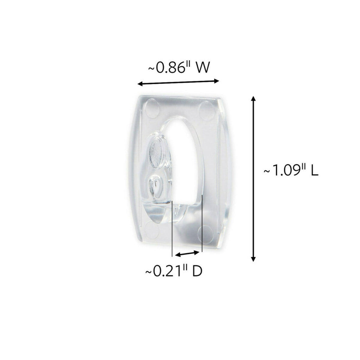 Command Indoor and Outdoor Light Clips, Clear, Hang Lights, 24 Clips and 28 Strips, Holiday Decorations