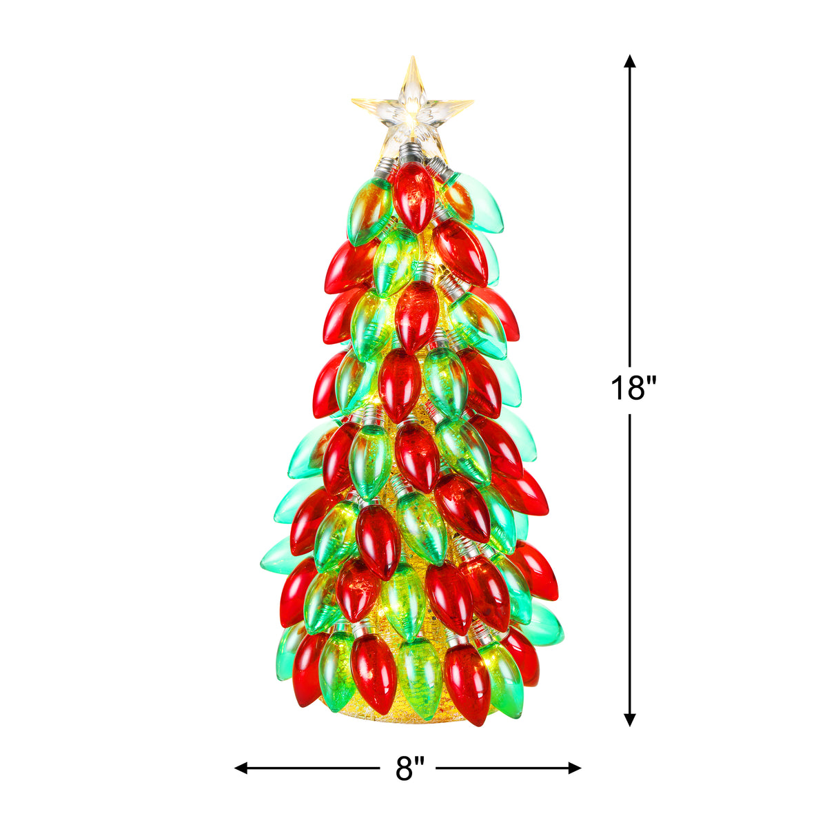 Mr. Christmas 6 ft. Retro C9 Bulb Garland - Multi-color