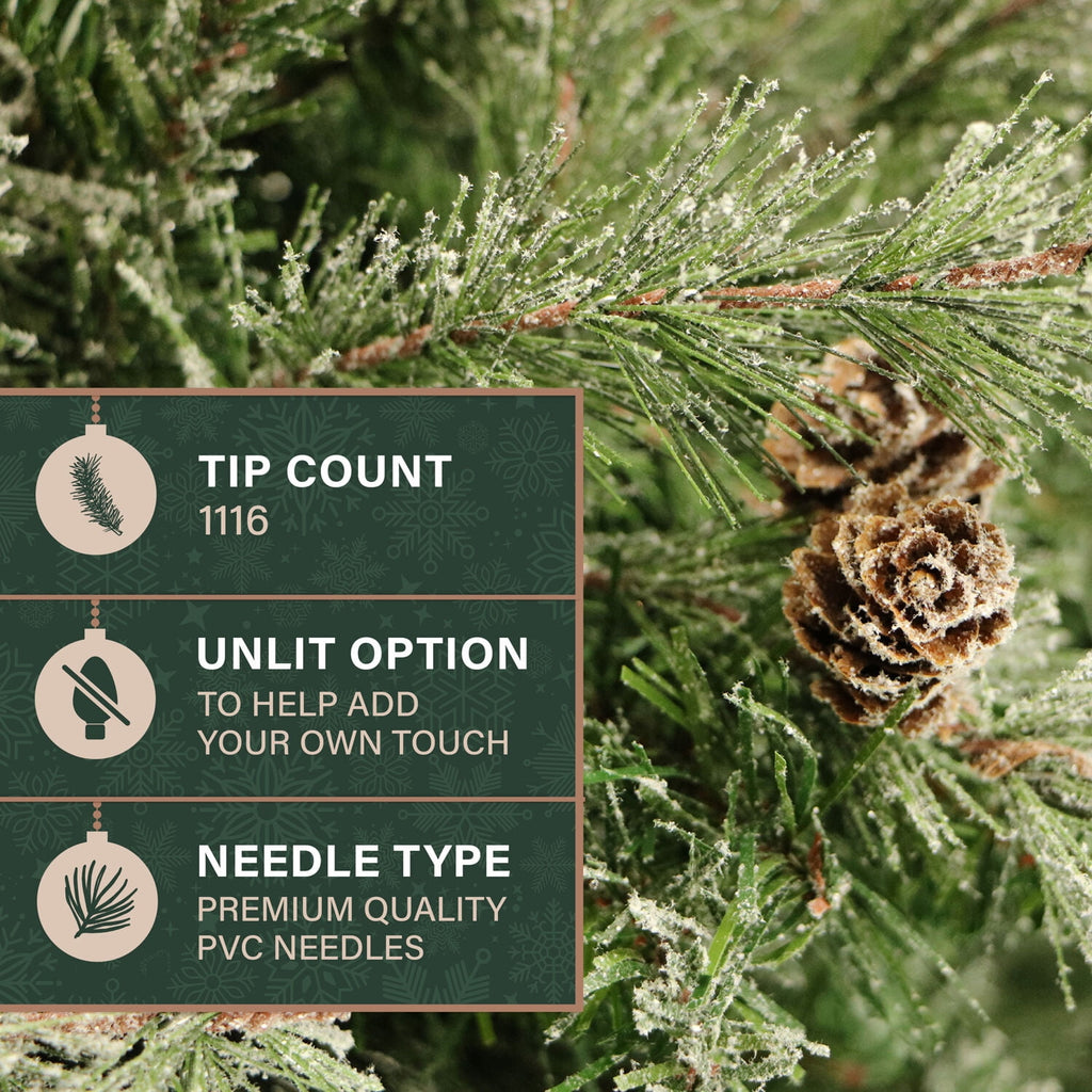 Fraser Hill Farm 9-Ft. Buffalo Fir Slim Artificial Christmas Tree, FFBF090-0SN