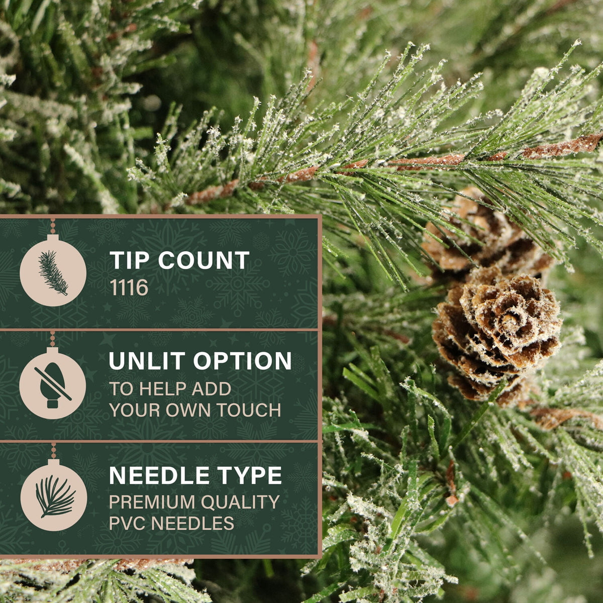 Fraser Hill Farm 9-Ft. Buffalo Fir Slim Artificial Christmas Tree, FFBF090-0SN