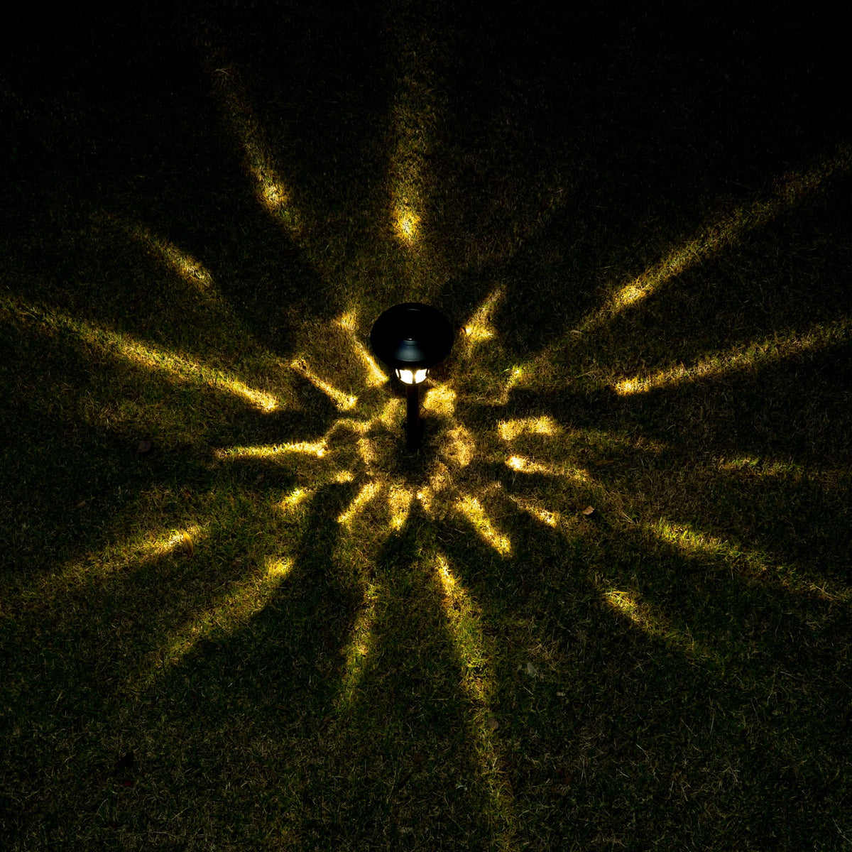GIGALUMI Solar Pathway Lights, 6-Pack Metal Automatic Yard Lights for Garden, Patio, Walkway