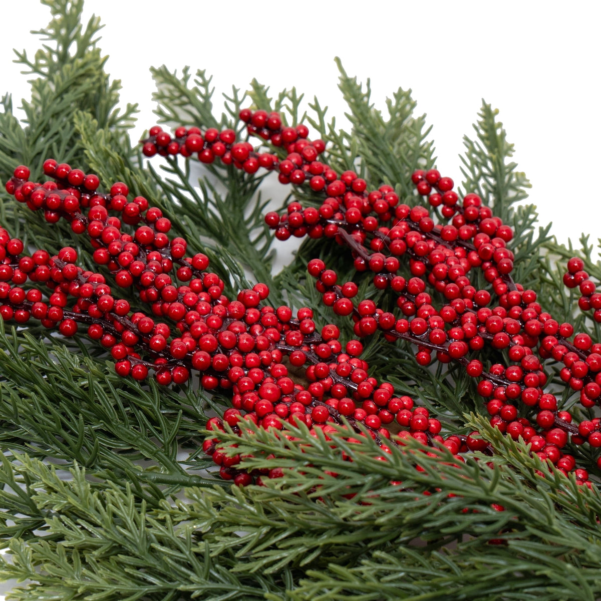 My Texas House Greenery and Berries Decorative Christmas Pick, 24"