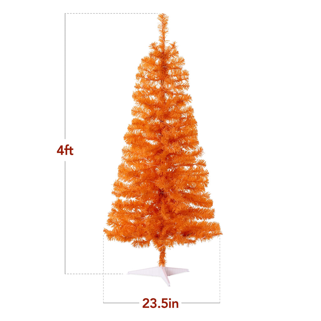 Best Choice Products 4ft Prelit Colored Christmas Tree, Artificial Tree Holiday Decor w/ 70 LED Lights - Baby Blue Tinsel