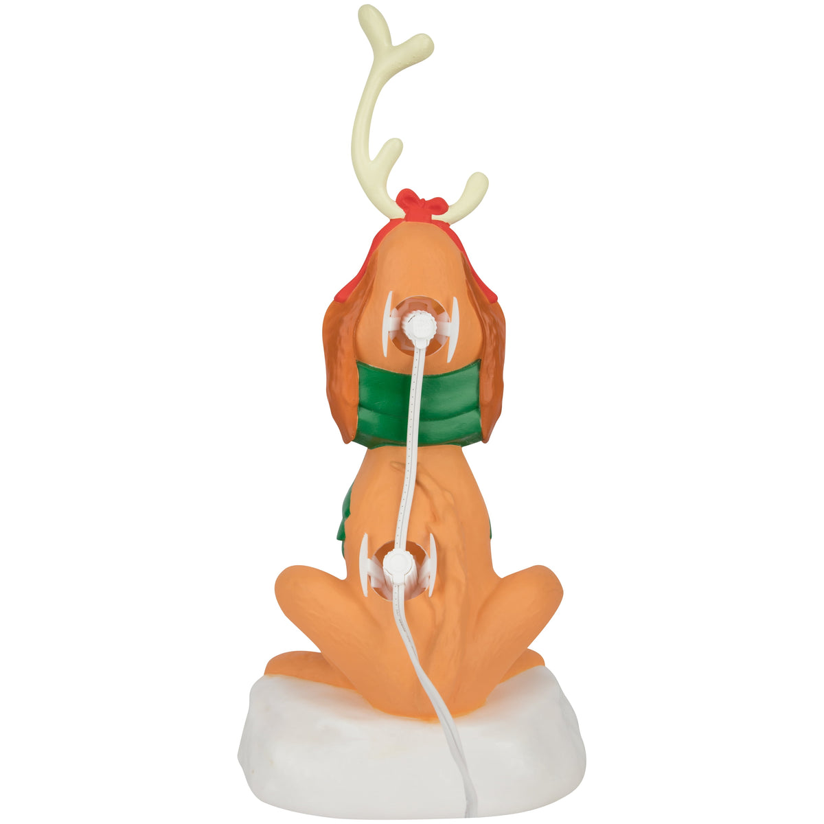 Christmas Blow Mold Lighted Covered Outdoor Decor Max with Antler from Dr. Seuss, 14 in
