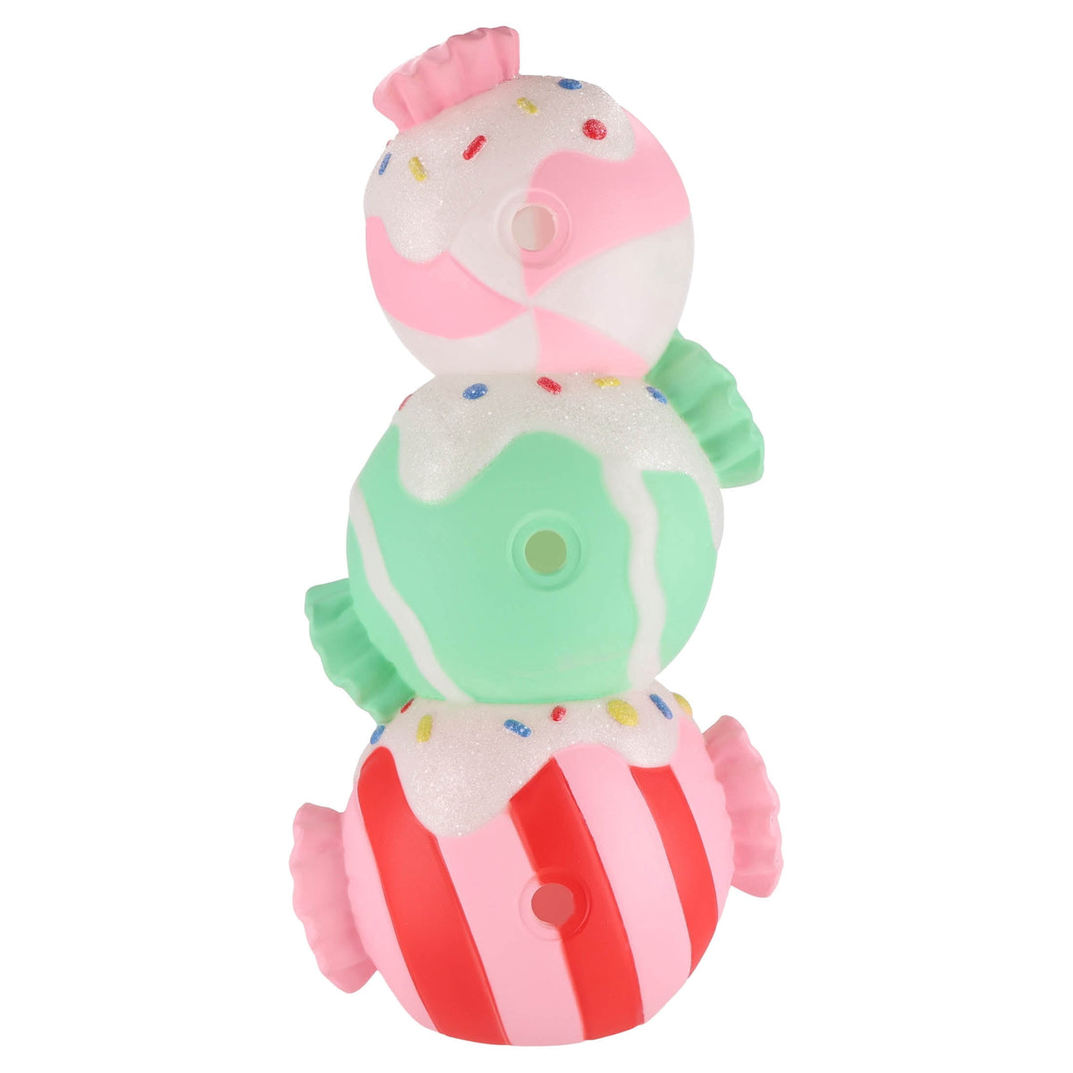 Lighted Blow Mold Stacked Candies Indoor/Outdoor Christmas Decoration, Multicolor, 28", by Holiday Time