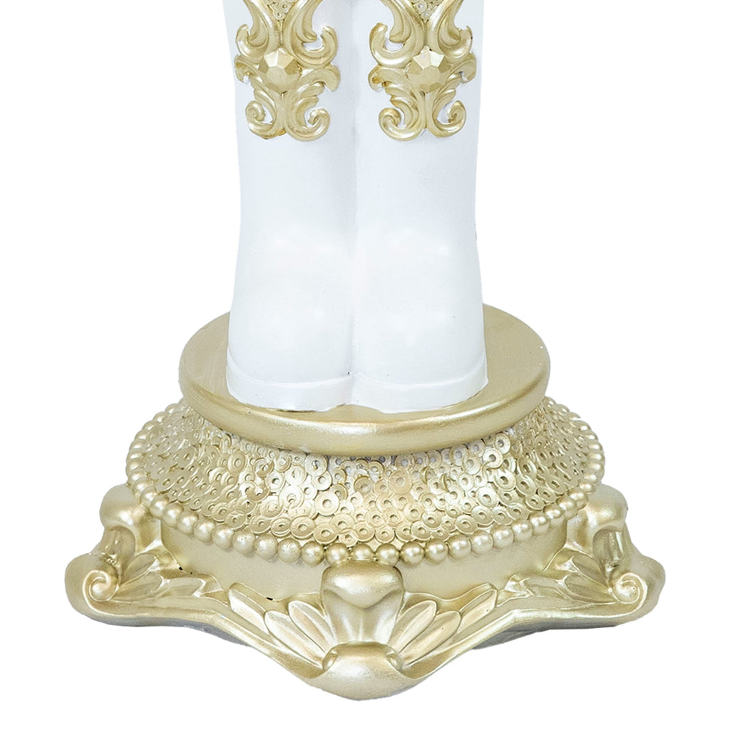 Sunnydaze Pink Polyresin Kenneth the Princely Nutcracker Christmas Statue, 37"