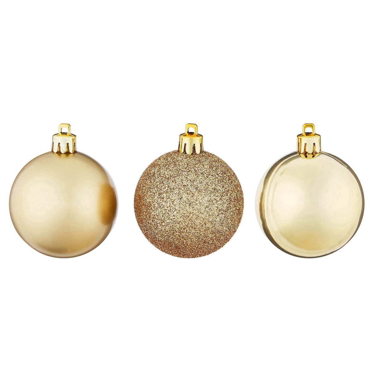 24-Count Red/Green/Gold Ball Shatterproof Christmas Ornaments, 2.8", by Holiday Time