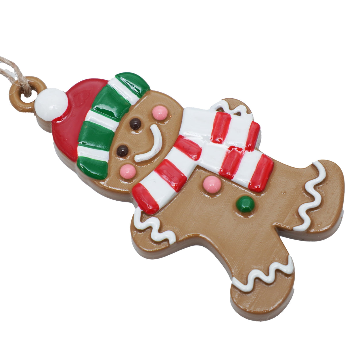 6-Count Multicolor Gingerbread Mini Christmas Ornaments, by Holiday Time