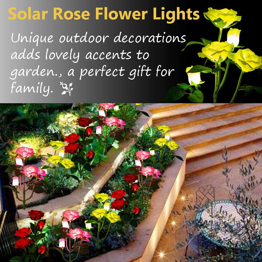 Qishi Solar Red 1.2 V LED Landscape and Walkway Light (2 Pack)