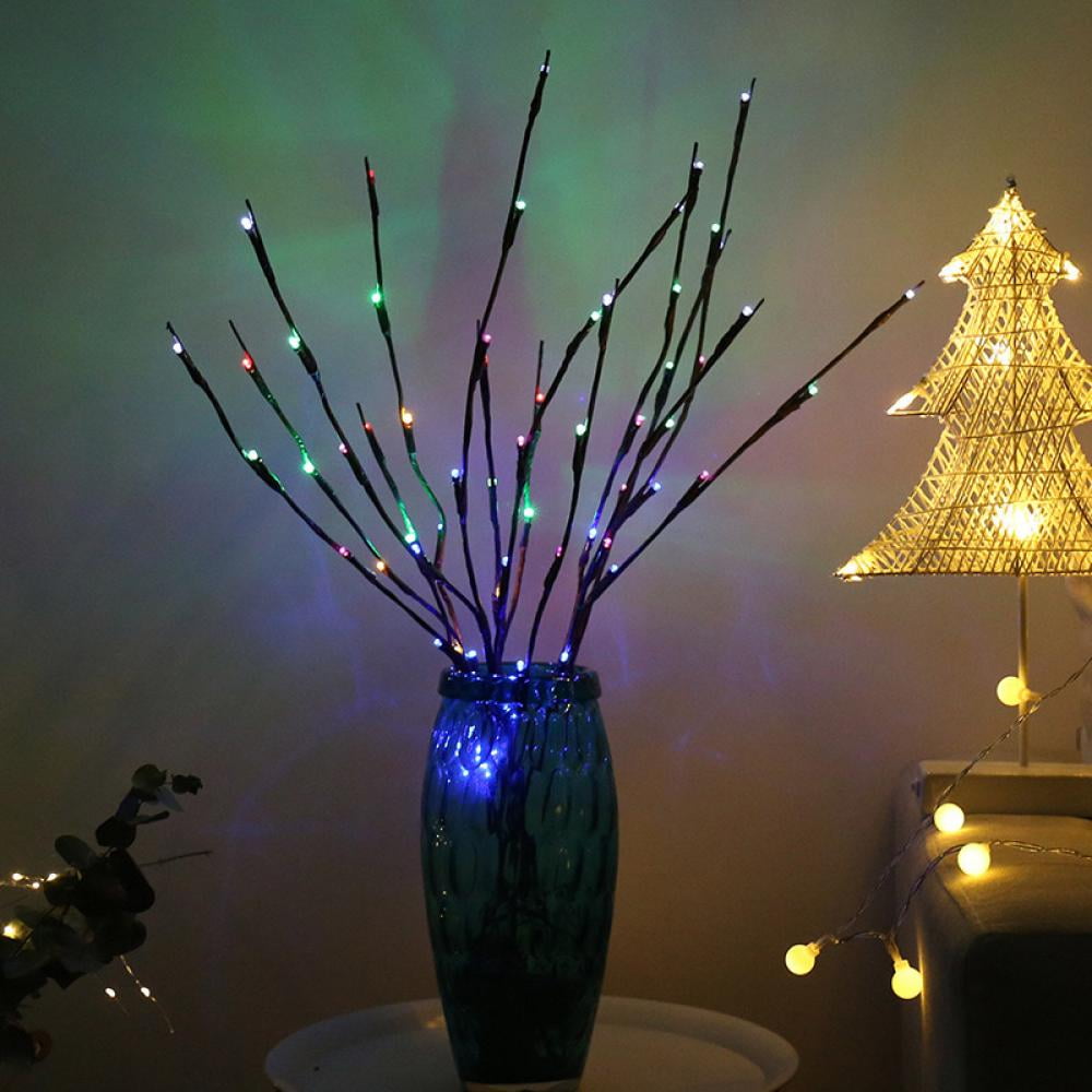 Nordic Style Simulation Tree Branches for Christmas Home Party Decoration Light Single 20 Lights (5pcs Branches)